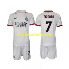 Maillot de Foot AC Milan Morata 7 Extérieur 2024-25 - Enfant